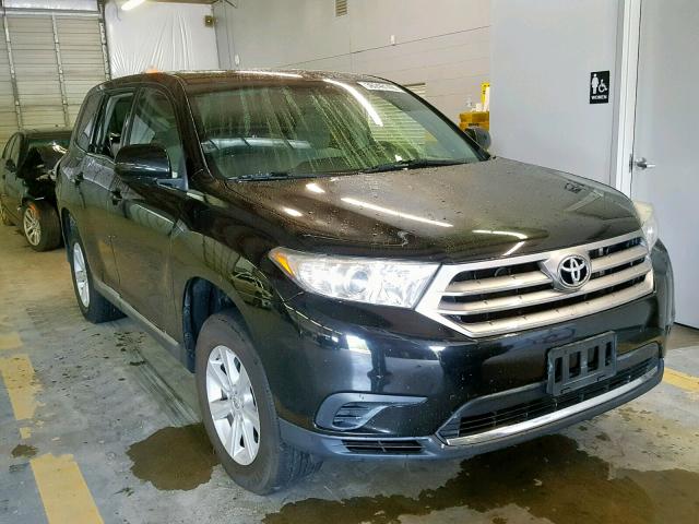 5TDBK3EH5DS205478 - 2013 TOYOTA HIGHLANDER BLACK photo 1