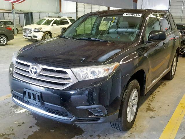 5TDBK3EH5DS205478 - 2013 TOYOTA HIGHLANDER BLACK photo 2