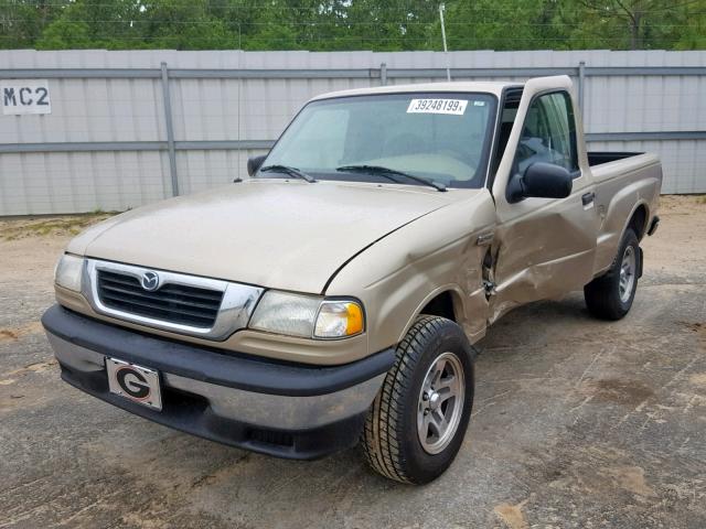 4F4YR12C8YTM26106 - 2000 MAZDA B2500 GOLD photo 2