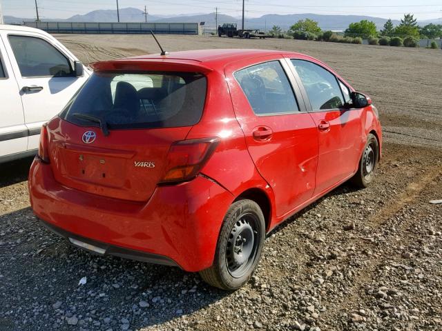 VNKKTUD37GA061742 - 2016 TOYOTA YARIS L RED photo 4