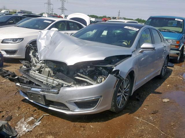 3LN6L5LU1HR648001 - 2017 LINCOLN MKZ HYBRID GRAY photo 2