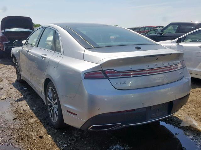 3LN6L5LU1HR648001 - 2017 LINCOLN MKZ HYBRID GRAY photo 3