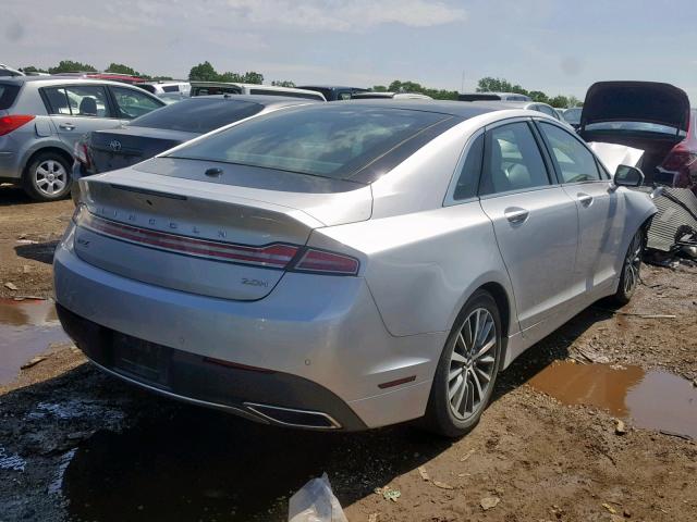 3LN6L5LU1HR648001 - 2017 LINCOLN MKZ HYBRID GRAY photo 4