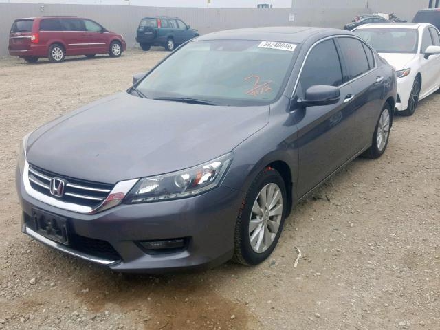 1HGCR3F89FA009172 - 2015 HONDA ACCORD EXL GRAY photo 2