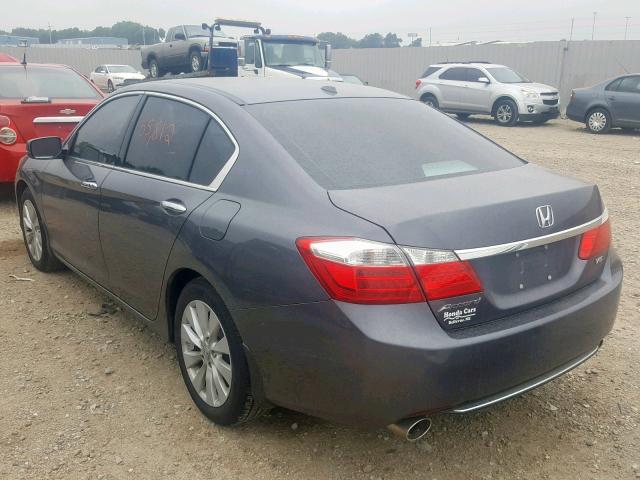 1HGCR3F89FA009172 - 2015 HONDA ACCORD EXL GRAY photo 3