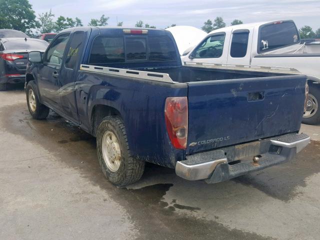 1GCCS196048170113 - 2004 CHEVROLET COLORADO BLUE photo 3