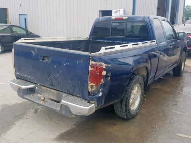 1GCCS196048170113 - 2004 CHEVROLET COLORADO BLUE photo 4