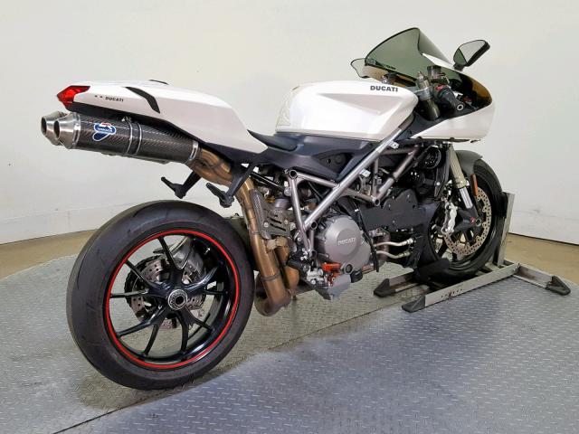 ZDM1XBGV59B009909 - 2009 DUCATI 848 WHITE photo 8