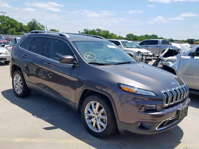 1C4PJLDB4FW671346 - 2015 JEEP CHEROKEE L GRAY photo 1