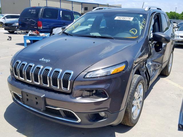 1C4PJLDB4FW671346 - 2015 JEEP CHEROKEE L GRAY photo 2