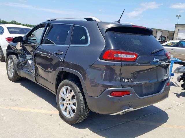 1C4PJLDB4FW671346 - 2015 JEEP CHEROKEE L GRAY photo 3