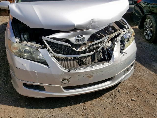 4T1BE46K57U704414 - 2007 TOYOTA CAMRY NEW SILVER photo 9