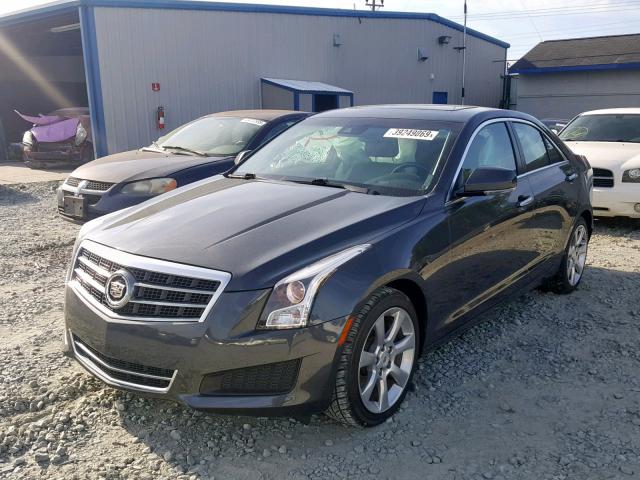 1G6AB5SX0E0143272 - 2014 CADILLAC ATS LUXURY GRAY photo 2