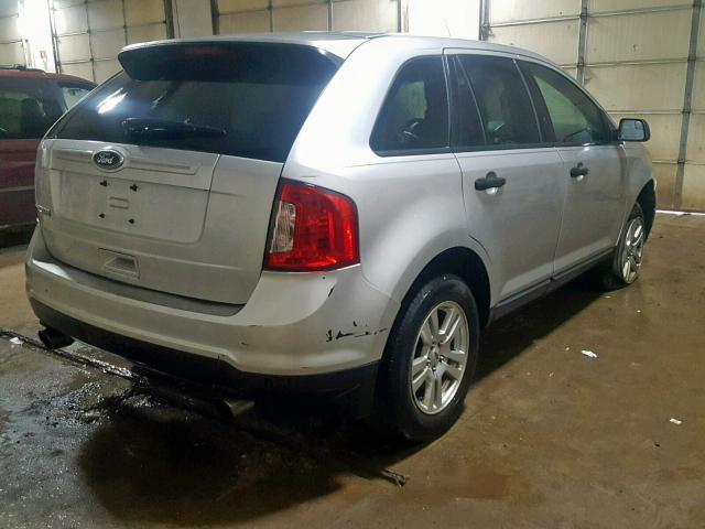 2FMDK3GC8CBA79073 - 2012 FORD EDGE SE SILVER photo 4