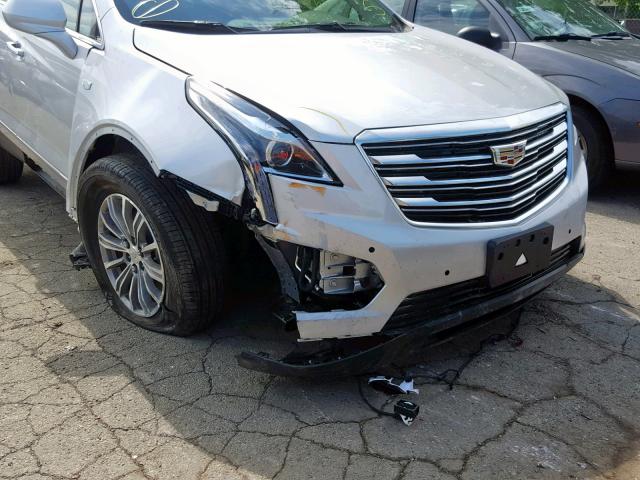 1GYKNDRS1KZ200268 - 2019 CADILLAC XT5 LUXURY SILVER photo 9