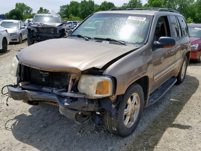 1GKDT13S522395865 - 2002 GMC ENVOY BROWN photo 2