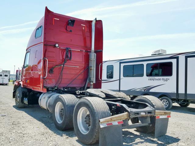 4V4NC9TG57N484890 - 2007 VOLVO VN VNL RED photo 3