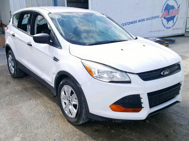 1FMCU0F79EUD49255 - 2014 FORD ESCAPE S WHITE photo 1