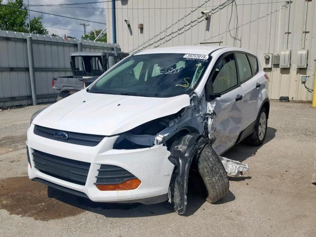 1FMCU0F79EUD49255 - 2014 FORD ESCAPE S WHITE photo 2