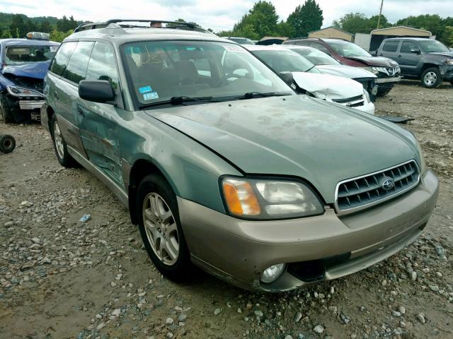 4S3BH665537647142 - 2003 SUBARU LEGACY OUT GREEN photo 1