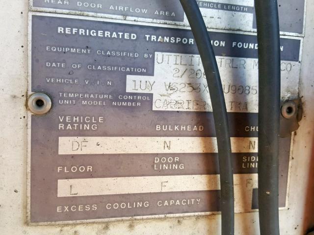 1UYVS253X3U908503 - 2003 UTILITY TRAILER 白色 照片 10