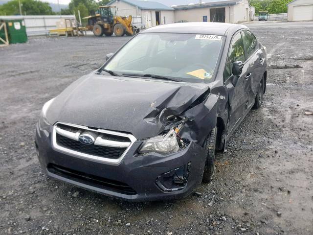 JF1GJAA60EG018037 - 2014 SUBARU IMPREZA GRAY photo 2