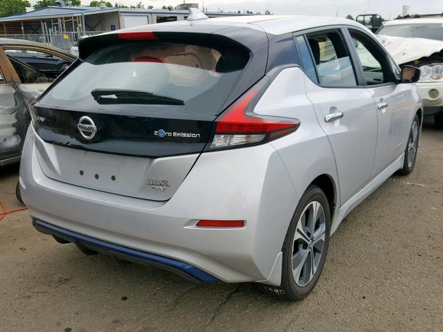 1N4AZ1CP1KC310562 - 2019 NISSAN LEAF S SILVER photo 4