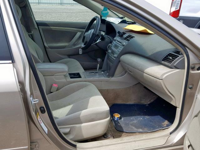 JTNBB46K473016757 - 2007 TOYOTA CAMRY NEW GOLD photo 5