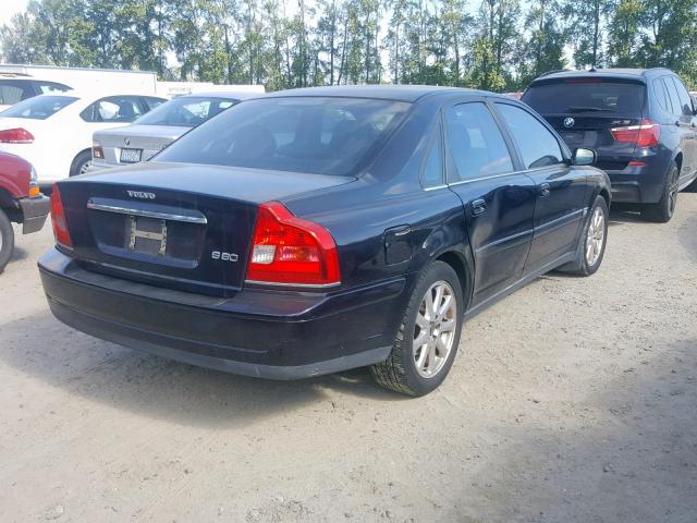 YV1TS592051391039 - 2005 VOLVO S80 2.5T BLACK photo 4