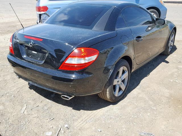 WDBWK54F26F092989 - 2006 MERCEDES-BENZ SLK 280 BLACK photo 4