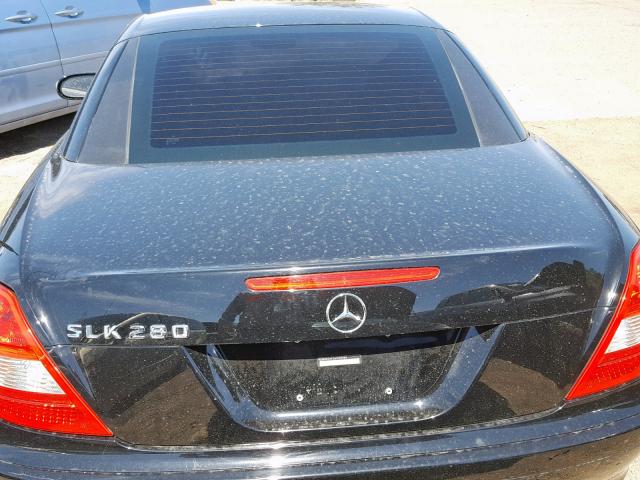 WDBWK54F26F092989 - 2006 MERCEDES-BENZ SLK 280 BLACK photo 6