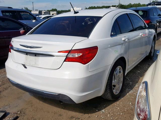 1C3CCBAB1EN208533 - 2014 CHRYSLER 200 LX WHITE photo 4