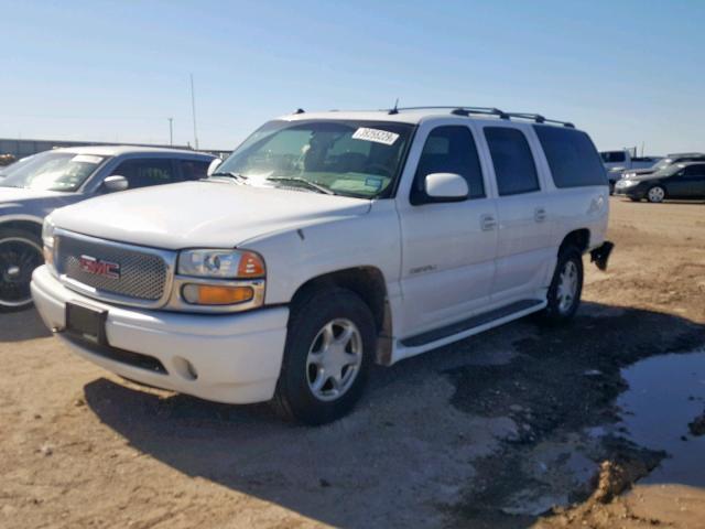 1GKFK66U05J105841 - 2005 GMC YUKON XL D WHITE photo 2