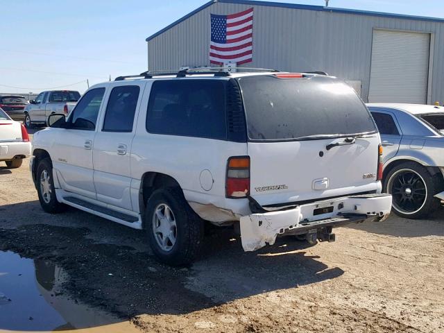 1GKFK66U05J105841 - 2005 GMC YUKON XL D WHITE photo 3