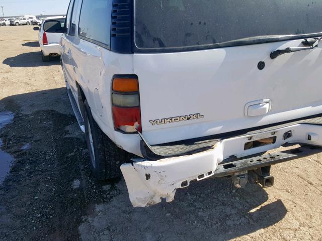 1GKFK66U05J105841 - 2005 GMC YUKON XL D WHITE photo 9