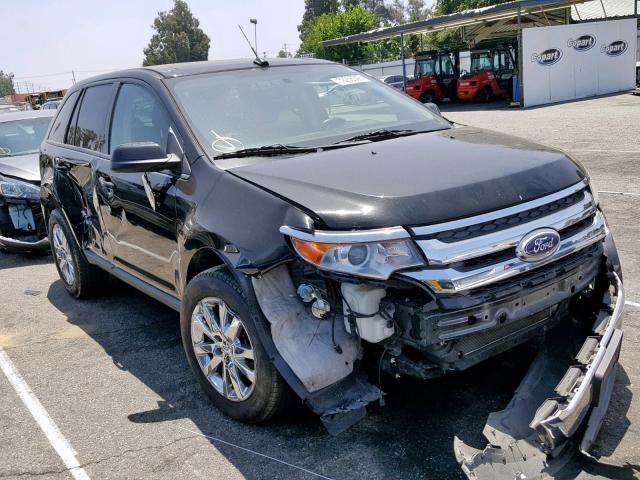 2FMDK3JC1DBC96720 - 2013 FORD EDGE SEL BLACK photo 1