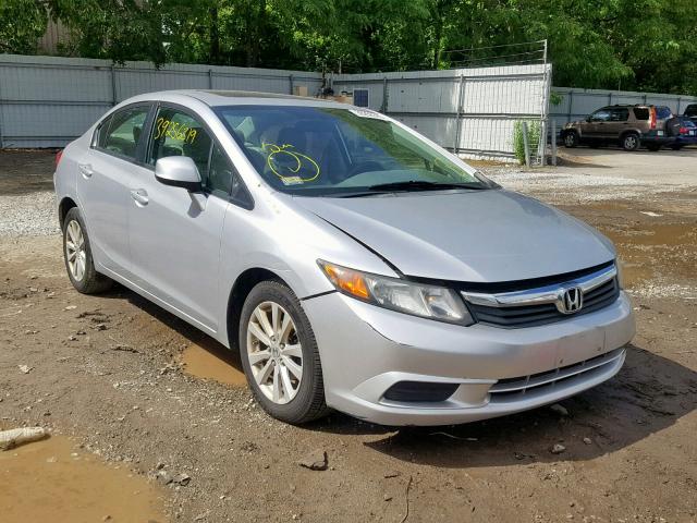 2HGFB2F97CH327194 - 2012 HONDA CIVIC EXL SILVER photo 1