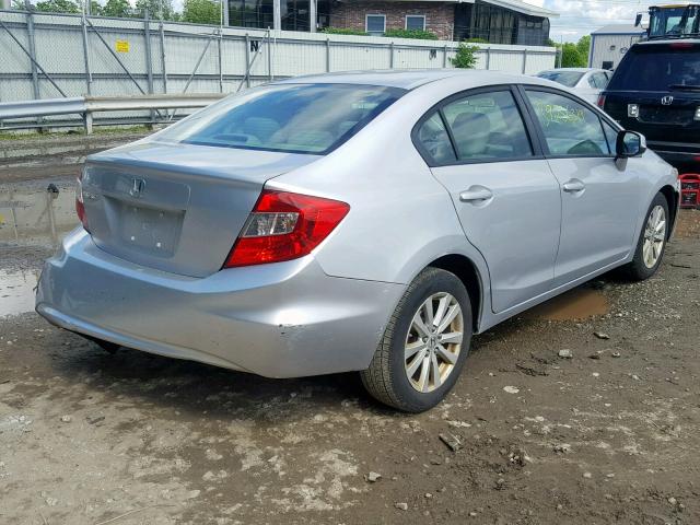 2HGFB2F97CH327194 - 2012 HONDA CIVIC EXL SILVER photo 4