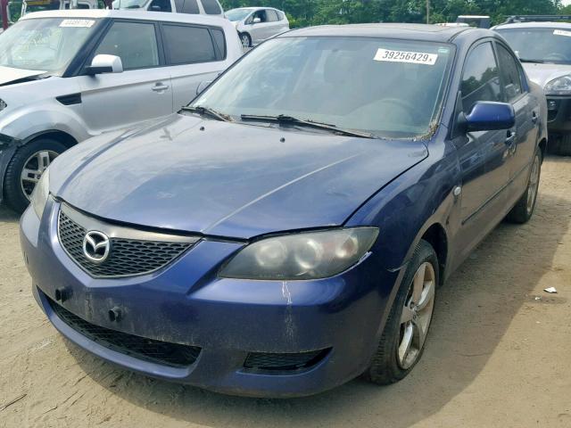 JM1BK12G461496376 - 2006 MAZDA 3 I BLUE photo 2