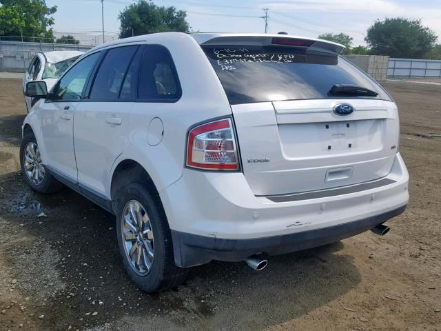 2FMDK3JC8ABB02678 - 2010 FORD EDGE SEL WHITE photo 3