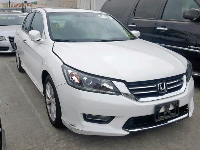 1HGCR2F82DA177405 - 2013 HONDA ACCORD EXL WHITE photo 1