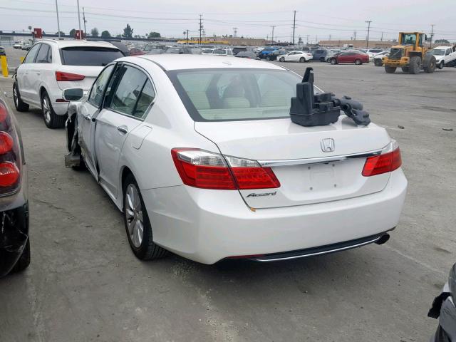 1HGCR2F82DA177405 - 2013 HONDA ACCORD EXL WHITE photo 3