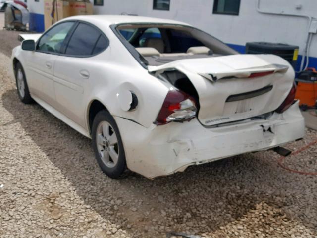 2G2WP522X51338765 - 2005 PONTIAC GRAND PRIX WHITE photo 3