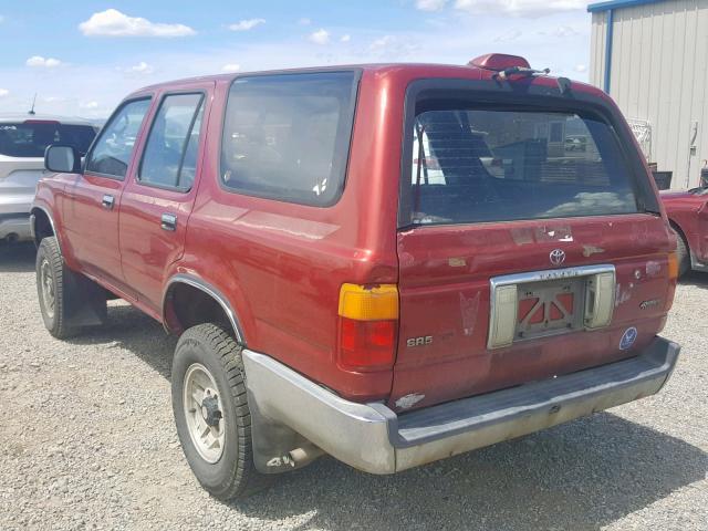 JT3VN39W4R8060964 - 1994 TOYOTA 4RUNNER VN MAROON photo 3