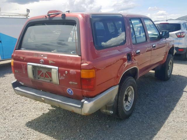 JT3VN39W4R8060964 - 1994 TOYOTA 4RUNNER VN MAROON photo 4