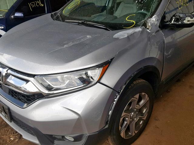 7FARW2H81JE040185 - 2018 HONDA CR-V EXL SILVER photo 10