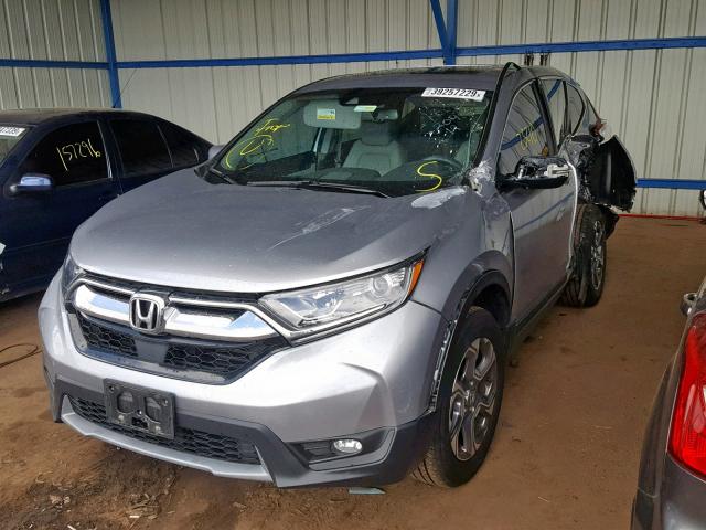 7FARW2H81JE040185 - 2018 HONDA CR-V EXL SILVER photo 2