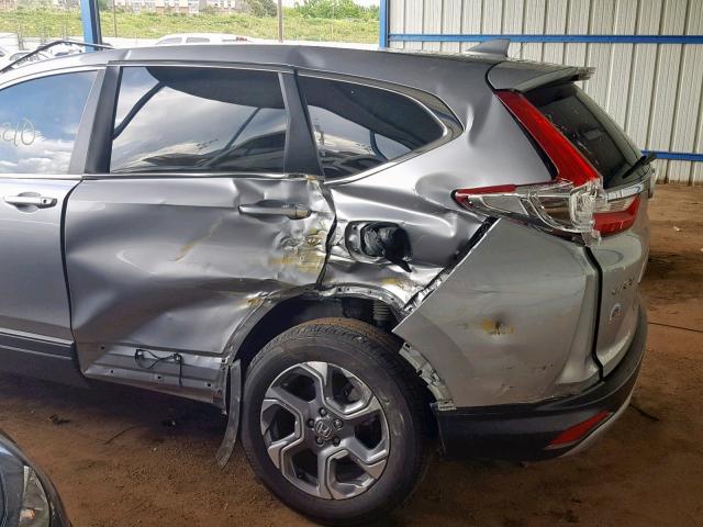 7FARW2H81JE040185 - 2018 HONDA CR-V EXL SILVER photo 9