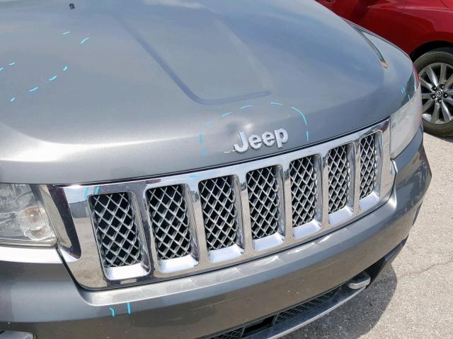 1C4RJFCT3CC281274 - 2012 JEEP GRAND CHER GRAY photo 9