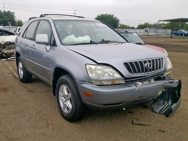 JTJGF10U210100606 - 2001 LEXUS RX 300 BLUE photo 1